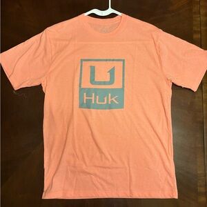 Huk Men's Orange Graphic Tee